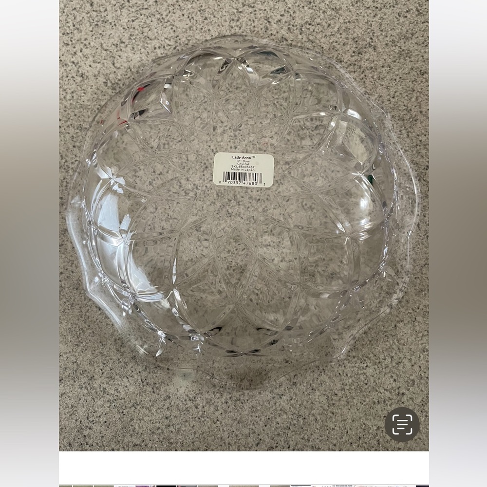 Mikasa Platter peppermint clear platter